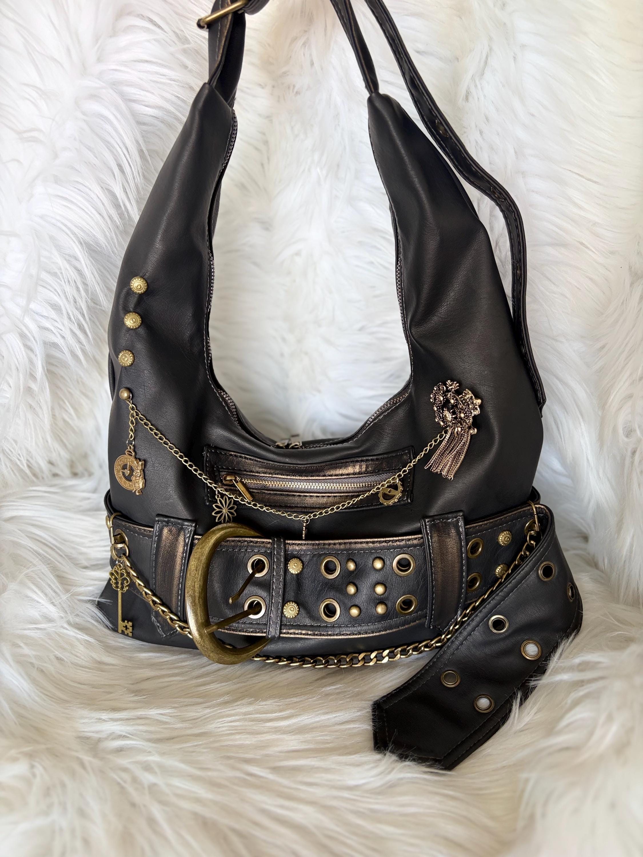 orobianco grunge enamel shoulder bag y2k orobianco grunge enamel 
