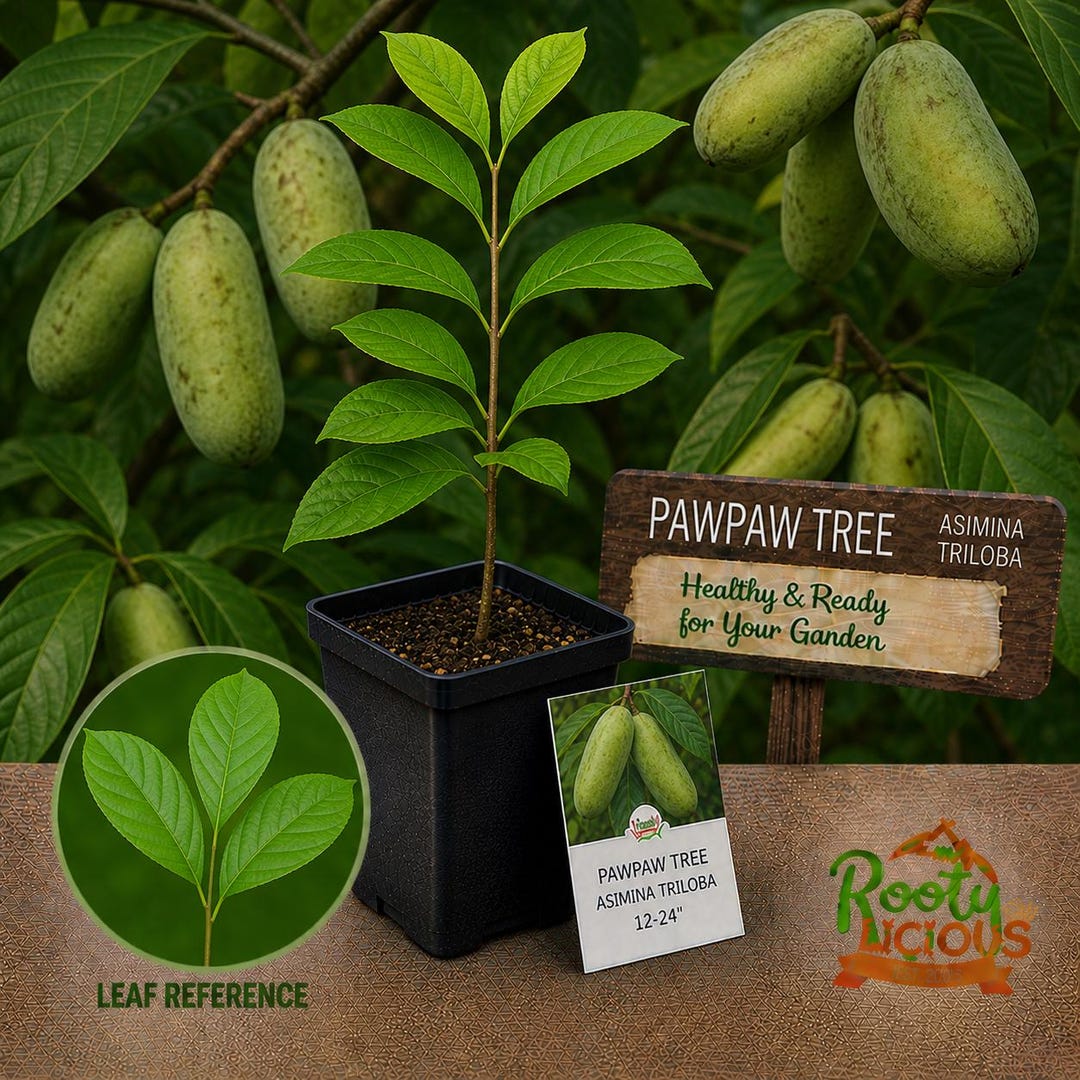 American Pawpaw Tree - Asimina Triloba - 12-24" Live Bare Root and ...