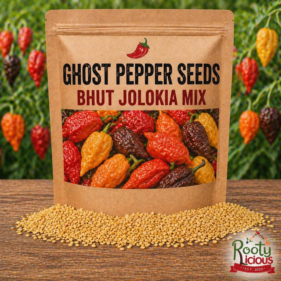 Ghost Pepper Seeds - Bhut Jolokia Red, White, Peach, Chocolate - Choose ...