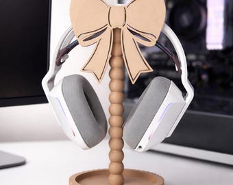 Bow Headphone Stand Design STL File