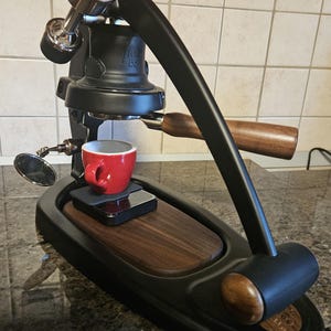 Solid Black Walnut Base for Flair 58 Plus 2 | Handmade Espresso Machine Platform | CNC Crafted | Premium Hardwood