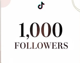 1.000 follower TikTok reali e sicuri / Nessun bot / Crescita rapida del profilo / Consegna immediata