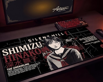 Silent Hill f Desk Mat, Hinako Shimizu Horror Gaming Mousepad XL Neoprene, Dark Gothic Gift