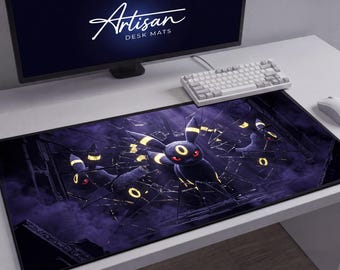 Umbreon XL Desk Mat,Gaming Room Decor Neoprene Mousepad