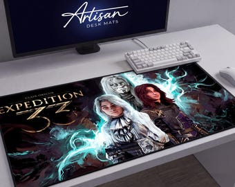Maelle Expedition 33 Desk Mat, Gaming Mousepad, XL Neoprene Dark Fantasy