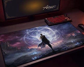 Duchess Nightreign Desk Mat, Elden Ring Wall Art Style Mousepad, XL Neoprene Gothic Gaming