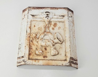 Antique Cast Iron Mailbox Side Panel with Postal Emblem