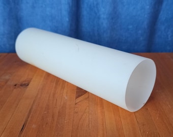 3" x 11" Plastic Lamp Diffuser Tube for MCM and Revival Lamps 1970s-1980s
