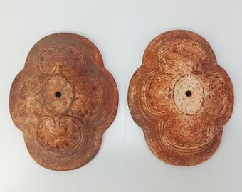 Pair of Cast Iron Lamp, Candelabra Bases or Architectural Decor