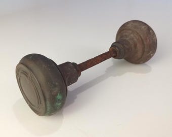 Antique Copper Door Knob Set Architectural Salvage