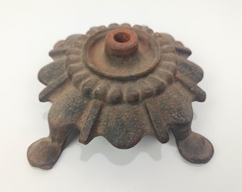 Antique Cast Iron Lamp, Candelabra or Decorative Fixture Base
