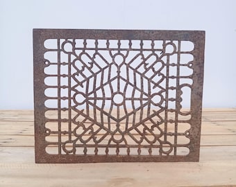 Antique Cast Iron Register Grate / Return Vent Cover 17" x 14"