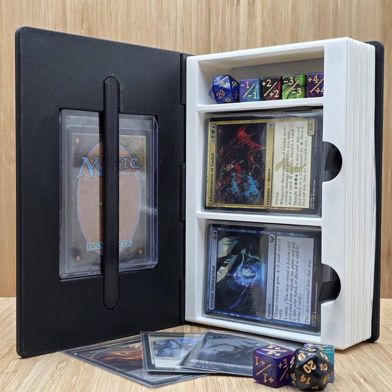 MTG 5-color Commander Deck Box, Math is for Blockers, All 5 Mana ...