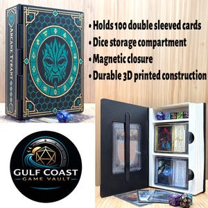 Doctor Doom Marvel MTG Commander Deck Box, Arcane Tyrant Book Case, 100 Double Sleeved Cards