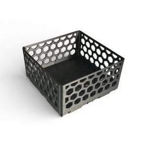 Stackable Grid Containers – Modular Honeycomb Storage (2×2 Module)