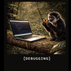 Debugging Monkey Shirt - Funny Programmer Tee - Coding Humor Shirt - Developer Gift - Software Engineer Humor - Cute Coding Shirt