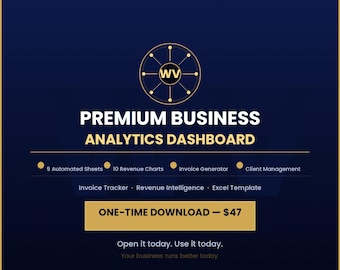Invoice Tracker Excel Template, Small Business Finance Dashboard (Google Sheets)