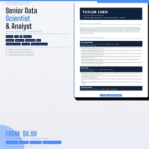 Daten Wissenschaftler Lebenslauf Vorlage | analytiker Lebenslauf | ATS Freundlich (Wort + Leinwand)