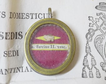 Reliquary #79: St. Sabinus of Piacenza Relic with Document