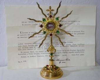 Reliquary Relic St. Charbel & Document