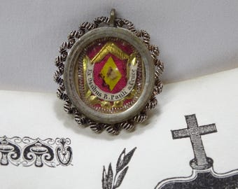 Reliquary #67 Relic St. Paul of the Cross + Document