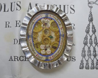 Reliquary #121: Relics of Saints with Document