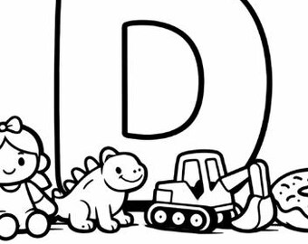 Letter D Tracing Worksheets | Alphabet Learning Pack | Preschool Printable | Handwriting Practice | Dyslexia-Friendly Homeschool PDF