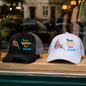 Adjustable Snapback Trucker Cap | BRAM Music Graphic