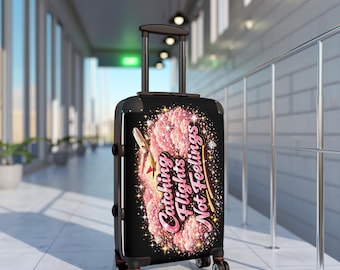 Travel Luggage | Custom Design Catching Flights Not feelings Suitcase