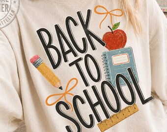 Ritorno a scuola PNG, Insegnante mamma autunnale PNG, Insegnamento, Scuola elementare e superiore, Magliette abbinate per insegnanti e personale scolastico Download digitale