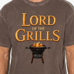 Lord of the Grills PNG, Father's Day PNG, BBQ Dad Png, Grill Master Shirt Png, Funny Dad Png, Grilling Dad Sublimation