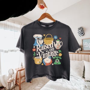 Cottagecore Kitchen PNG, Raised on Vintage PNG, Coquette Cottagecore PNG, Vintage Sublimation Design, Grandmacore Png, Retro Kitchen Tee image 5
