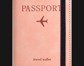 Funda de cuero para pasaporte