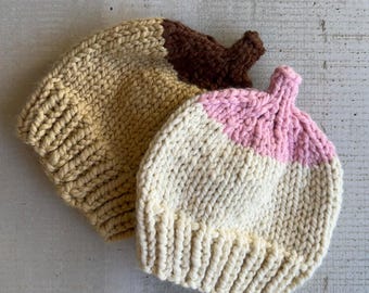 Funny Adult Boobie Beanie Knitting Pattern | Super Bulky Yarn (PDF Download)