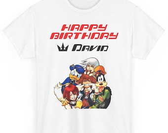 Personalized Kingdom Hearts Birthday Shirt, Custom Name Trip Tee, Matching Birthday Squad Shirts