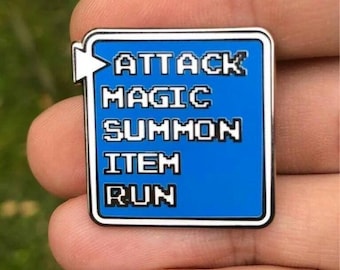 Final Fantasy Pin - Command Menu - Enamel Pin