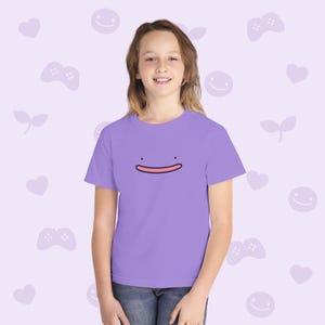 Youth T-Shirt - Ditto face - Poke Pokopia - Anime Monsters