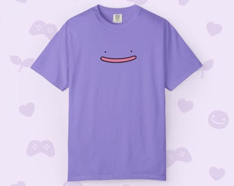 Ditto T-shirt - Ditto face - Poke Pokopia - Anime Monsters
