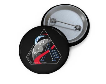 NASA Artemis II Mission Pin Buttons