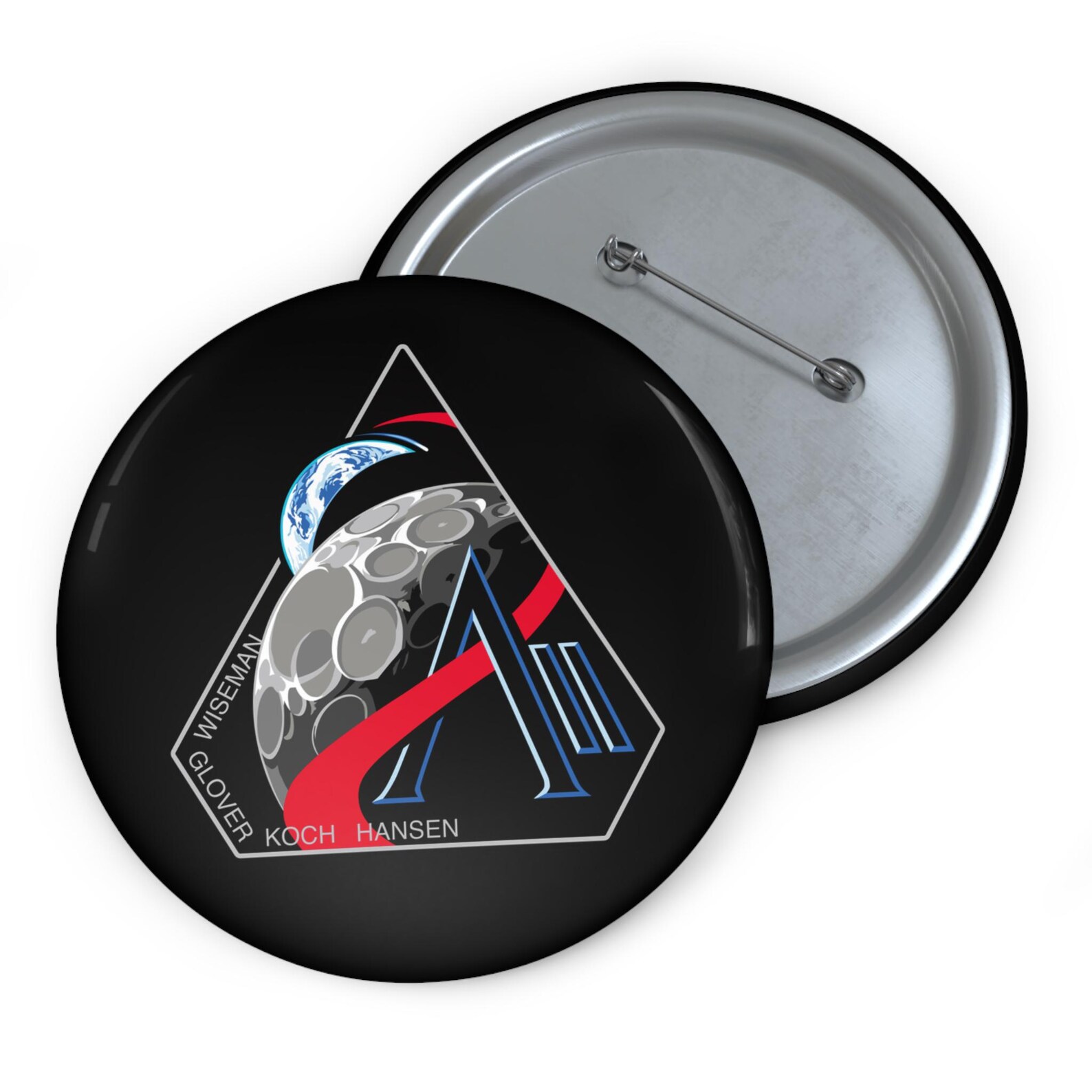 Nasa Pin Button NASA Artemis II Mission Pin Buttons - Etsy