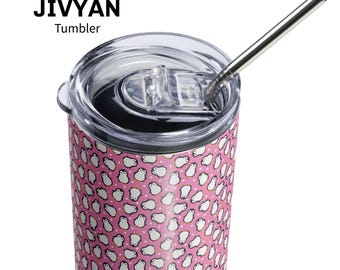 Simpatico bicchiere termico a forma di pinguino rosa - Tazza da viaggio isolata in acciaio inossidabile da 590 ml - Tazza a forma di animale kawaii per bevande calde e fredde
