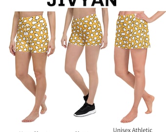 Yellow Penguin Shorts Men's Swim Shorts Summer Activewear - Yoga Athletic Long Unisex Mesh Gym Shorts