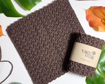 Crocheted 100% Cotton Washcloth | For kitchen and bathroom use, Handmade