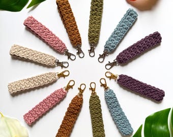 Crochet Wristlet | Handmade, key fob, crochet gift, yarn accessories