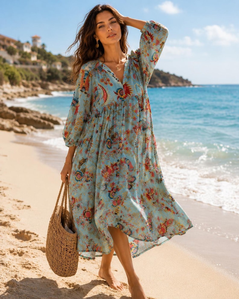 Zinnia - Robe midi florale