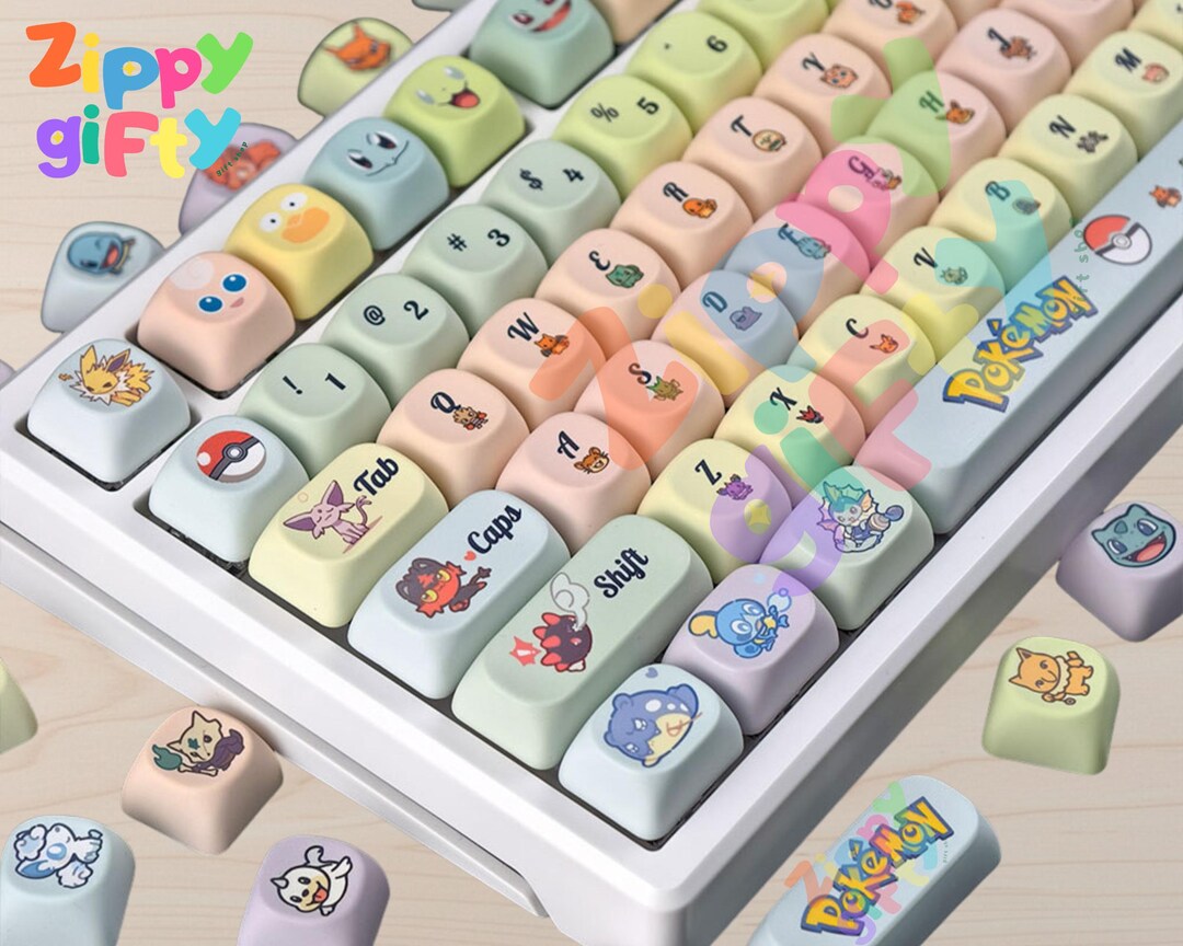 Monster Key Board Layout Monster Inspired Keycap Set: 129 Pcs Mechanical Keyboard Accessory - Etsy