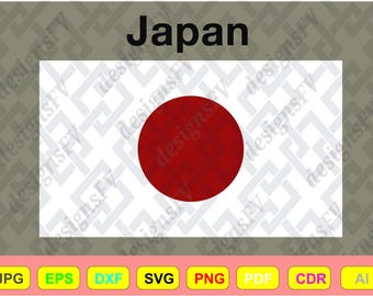 Japan Flag SVG Bundle for Cricut, Japan Soccer World Cup 2026 Digital Download, Hinomaru Sun Vector, Japanese Pride PNG, AI EpS DxF CdR PdF