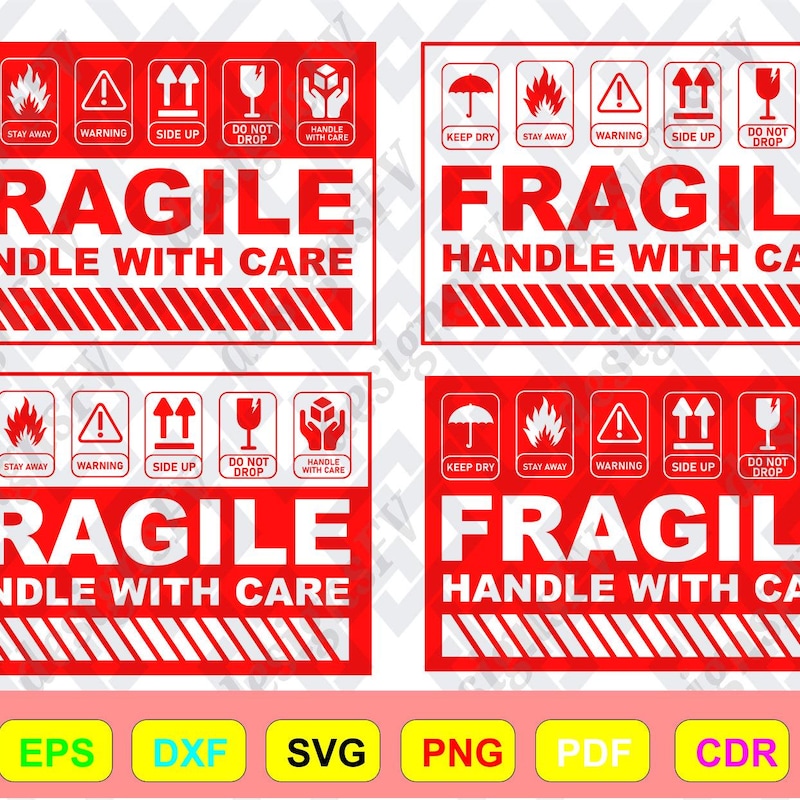 Fragile Label - Etsy