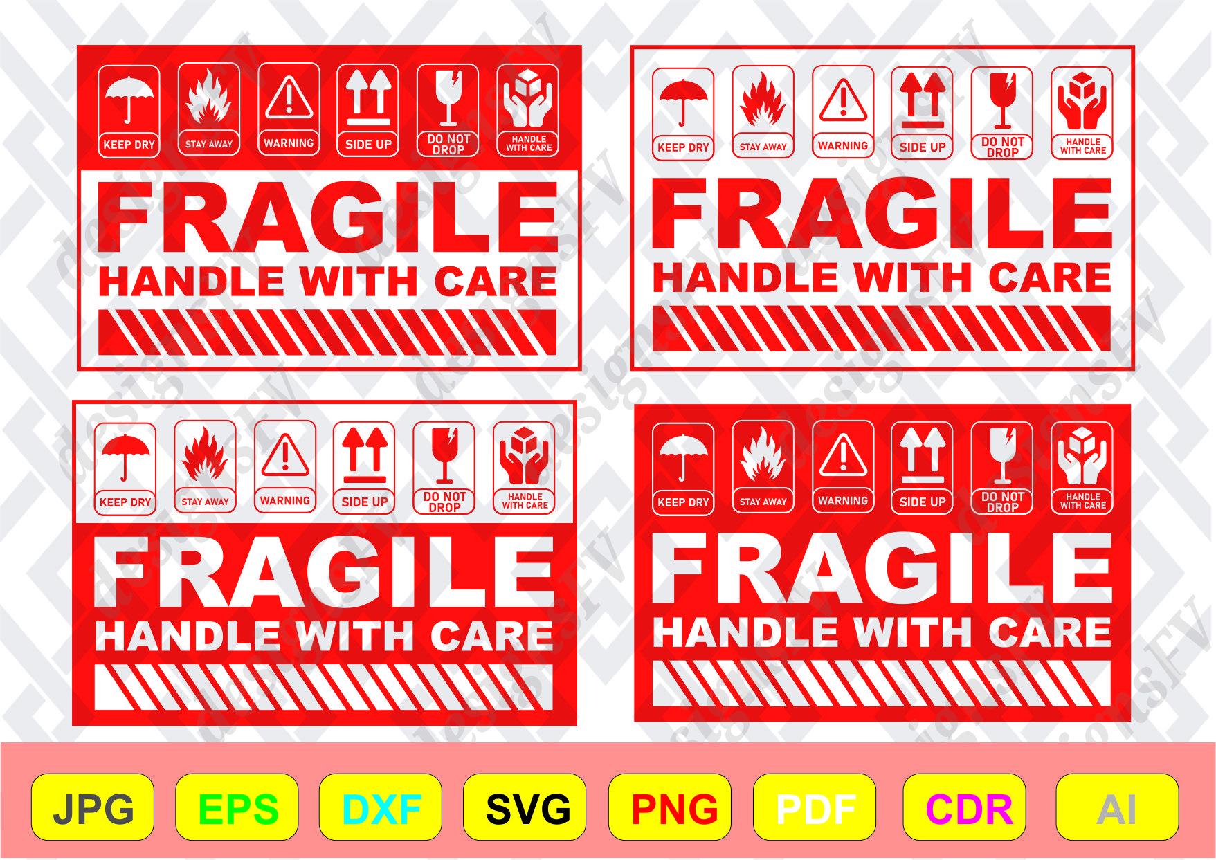 Fragile Stickers - Etsy