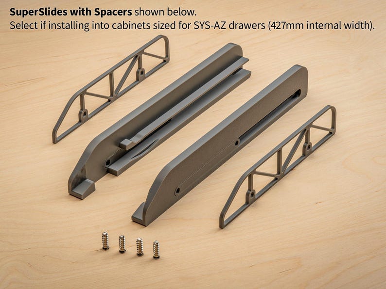 Tanos Rails Superslide Extendable Drawer Slides/rails for Tanos/festool Systainer3 ...